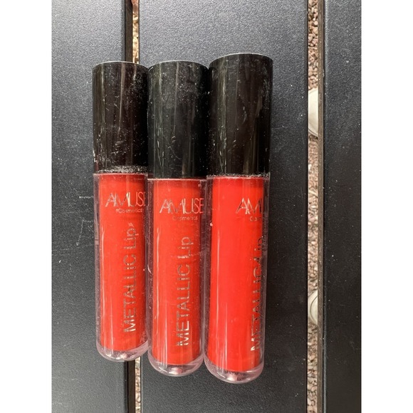 Amuse Society Other - Lot Of 3 Amuse Metallic Lip Gloss Lipstick 2093-3 7-7 Plus Free mystery Gift
